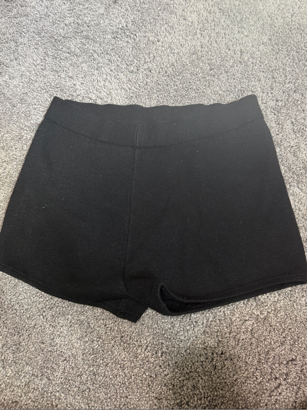 wild fable Black Knit Shorts with High Waist